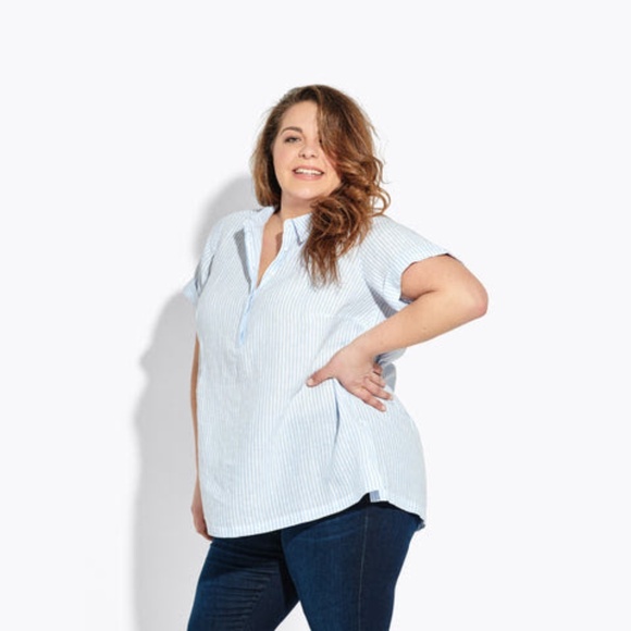 AYR “The Burst” Short Sleeve 100% Linen Popover Shirt 2X - Picture 1 of 6